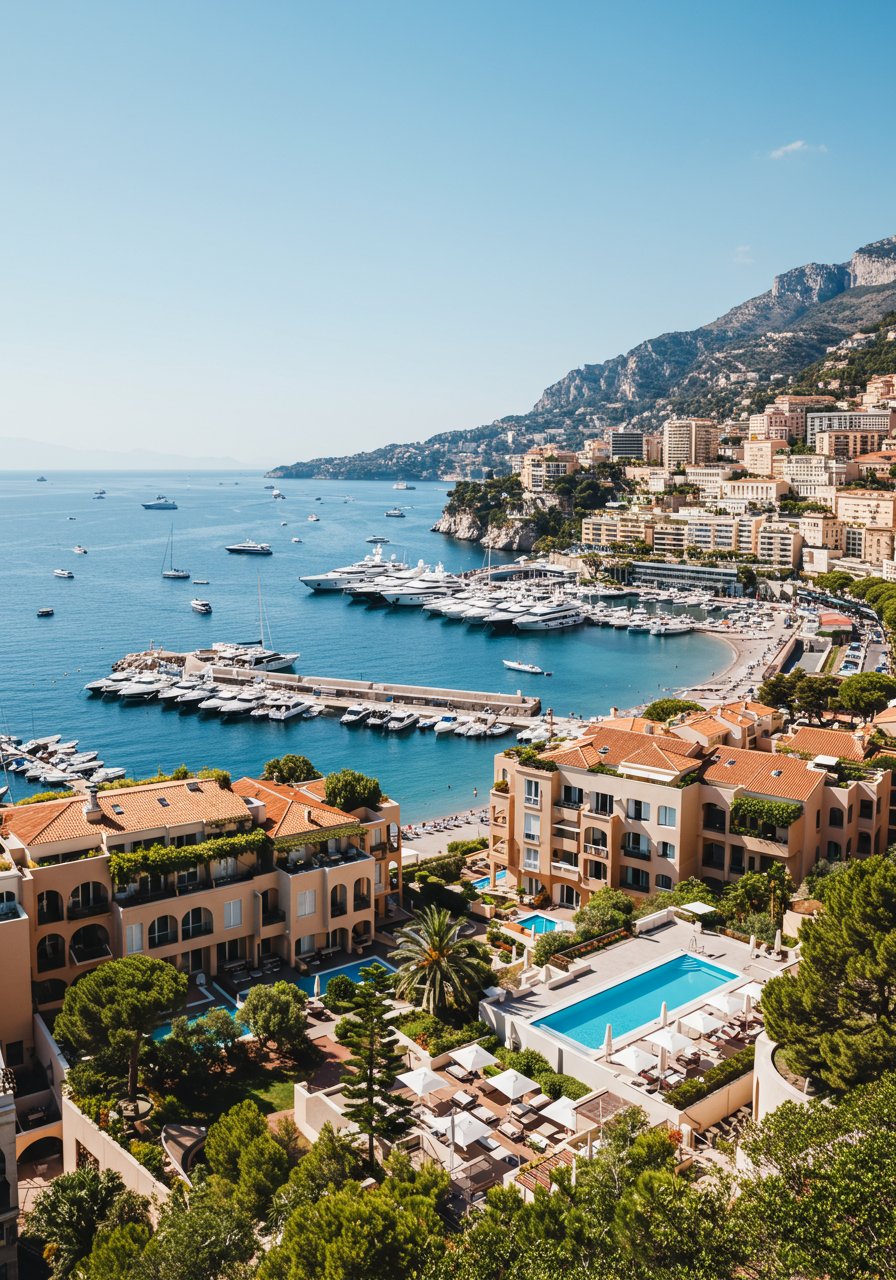 Vue de la Côte d’Azur et de la Méditerranée